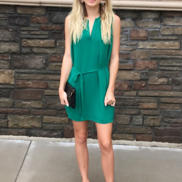 Color Pop Sheath Dress - Emerald - Picture 2 of 5